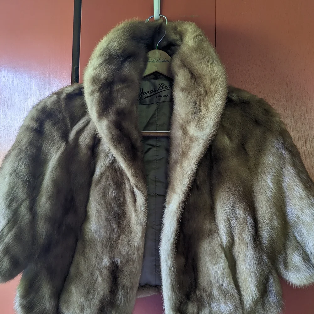 Brown Fur Women's Jacket - Picture 1 of 9